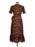 Shein 100% Polyester Animal Print Brown Casual Dress Size M - photo 2