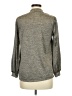 Assorted Brands Metallic Gold Gray Long Sleeve Blouse Size M - photo 2