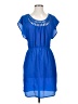 5/48 100% Polyester Solid Blue Casual Dress Size S - photo 1