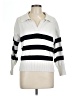 Elan Stripes White Pullover Sweater Size L - photo 1