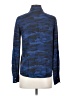 Forever 21 100% Rayon Camo Blue Long Sleeve Button-Down Shirt Size S - photo 2