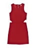 Pinc Premium 100% Polyester Solid Red Dress Size S (kids) - photo 1