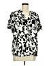Well Worn 100% Viscose Ivory Short Sleeve Blouse Size M - photo 1