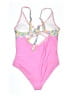 Assorted Brands Floral Pink One Piece Swimsuit Size XL - photo 2