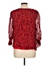 Cato 100% Polyester Red 3/4 Sleeve Blouse Size L - photo 2