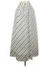Tory Burch 100% Cotton Stripes Silver Casual Skirt Size 0 - photo 1