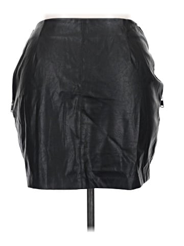 Bar III Faux Leather Skirt (view 2)
