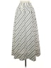 Tory Burch 100% Cotton Stripes Silver Casual Skirt Size 0 - photo 2