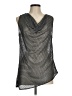 W by Worth Silver Sleeveless Blouse Size 8 - photo 1
