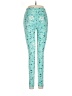 Lularoe Print Teal Leggings One size - photo 1