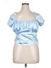 ASOS Design Blue Short Sleeve Top Size 14 - photo 1