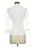 Unbranded White 3/4 Sleeve Top Size M - photo 2