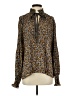 Max Studio 100% Polyester Black Long Sleeve Blouse Size S - photo 1