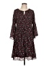 Ninety 100% Polyester Polka Dots Black Casual Dress Size L - photo 1