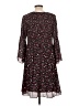 Ninety 100% Polyester Polka Dots Black Casual Dress Size L - photo 2