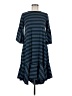Lularoe Stripes Blue Casual Dress Size M - photo 1