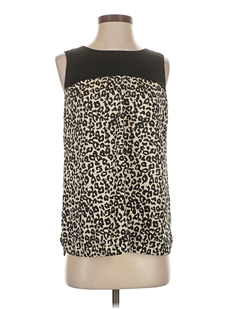 Pre-owned Ann Taylor Loft Sleeveless T-shirt In Brown