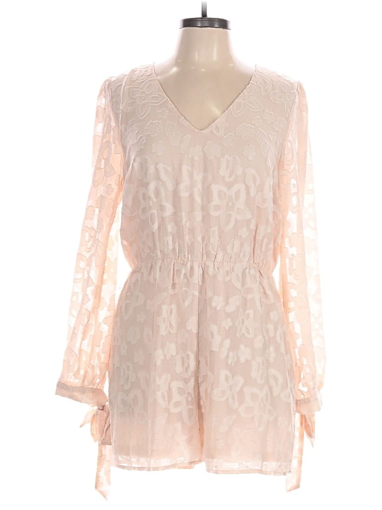 Pre-owned Hem & Thread Romper In Ivory