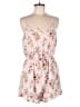 Lush 100% Polyester Floral Pink Romper Size M - photo 1