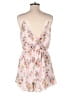 Lush 100% Polyester Floral Pink Romper Size M - photo 2