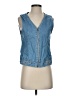 Graff Wear Blue Denim Vest Size P (petite) - photo 1