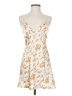 Unbranded 100% Polyester Yellow Ivory Casual Dress Size XS (estimated) - photo 1