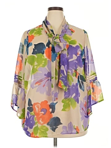 Jessica Simpson 3/4 Sleeve Blouse (view 1)