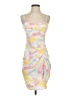 Cider Tie-dye Yellow Cocktail Dress Size S - photo 1