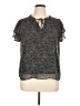 Gilli Black Short Sleeve Blouse Size XL - photo 1