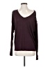 Express Burgundy Long Sleeve Top Size S - photo 1