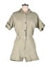 Zara 100% Cotton Solid Tan Romper Size M - photo 1