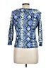 Rafaella 100% Cotton Blue 3/4 Sleeve Top Size L (petite) - photo 2
