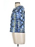 Rafaella 100% Cotton Blue 3/4 Sleeve Top Size L (petite) - photo 5