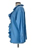 Unbranded 100% Polyester Blue 3/4 Sleeve Blouse Size L (estimated) - photo 5