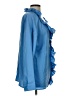 Unbranded 100% Polyester Blue 3/4 Sleeve Blouse Size L (estimated) - photo 4