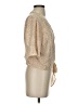 Lush 100% Polyester Tan Short Sleeve Blouse Size S - photo 4