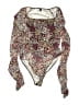 Shein Curve Burgundy Bodysuit Size 4X - photo 1