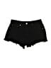 Almost Famous Hearts Black Denim Shorts Size 9 - photo 1