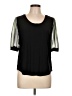 DKNY Black Short Sleeve Top Size L - photo 1