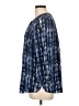 Not Your Daughter's Jeans 100% Polyester Blue 3/4 Sleeve Blouse Size L - photo 5