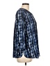 Not Your Daughter's Jeans 100% Polyester Blue 3/4 Sleeve Blouse Size L - photo 4