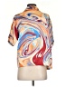 Forever 21 Print Orange Short Sleeve Blouse Size S - photo 2