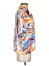 Forever 21 Print Orange Short Sleeve Blouse Size S - photo 4