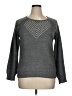 I Heart Ronson 100% Acrylic Chevron-herringbone Gray Pullover Sweater Size XL - photo 1