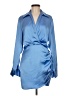 Zara 100% Polyester Blue Cocktail Dress Size M - photo 1