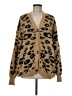 Vestidos Animal Print Tan Cardigan Size M - photo 1