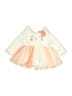 Little Lass 100% Polyester Ivory Dress Size 6-9 mo - photo 1