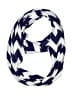 Unbranded Chevron-herringbone Blue White Scarf One size - photo 1