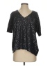 DKNY 100% Cotton Black Short Sleeve Top Size S - photo 1