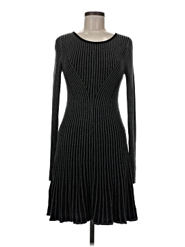 blue dress for baby girl 90's Maurices Striped Black Grey Nylon Dress - Tagged Small